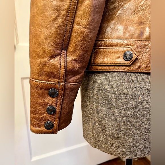 Gorgeous Brown Genuine Leather Gap Jacket - Picture 6 of 10